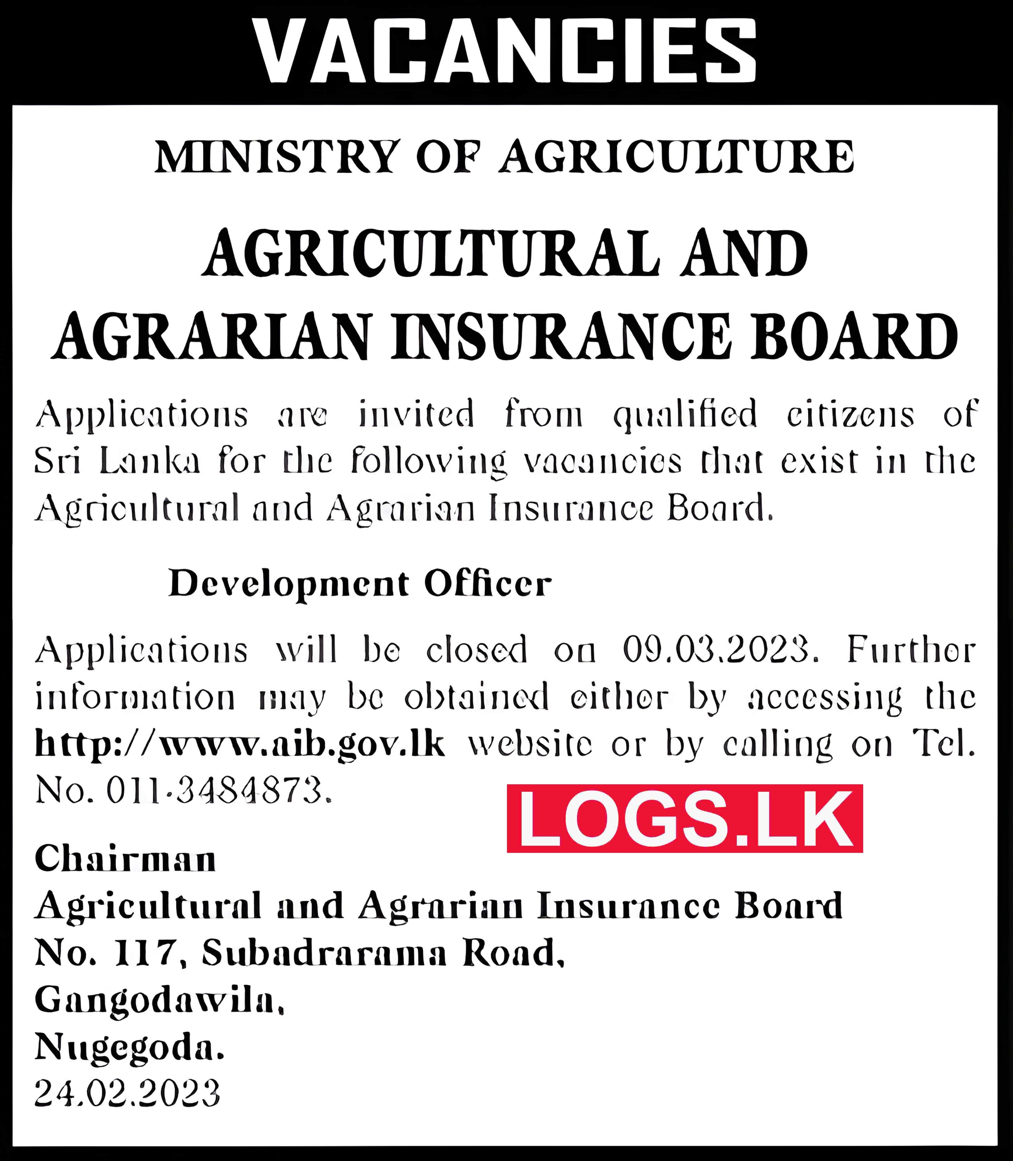 Development Officer Vacancies 2023 at Agricultural and Agrarian Insurance Job Vacancies 2023