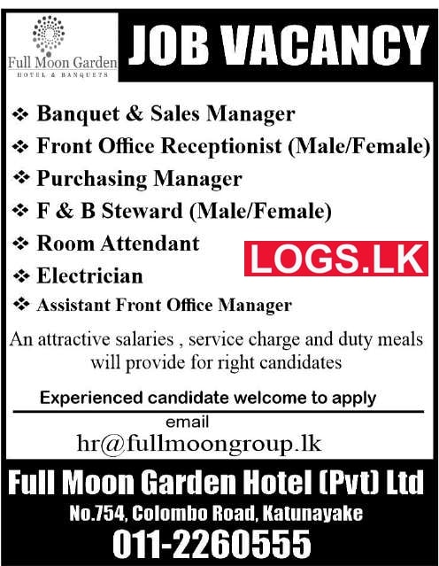 Full Moon Garden Hotel Job Vacancies 2024 Application Form, Details Download