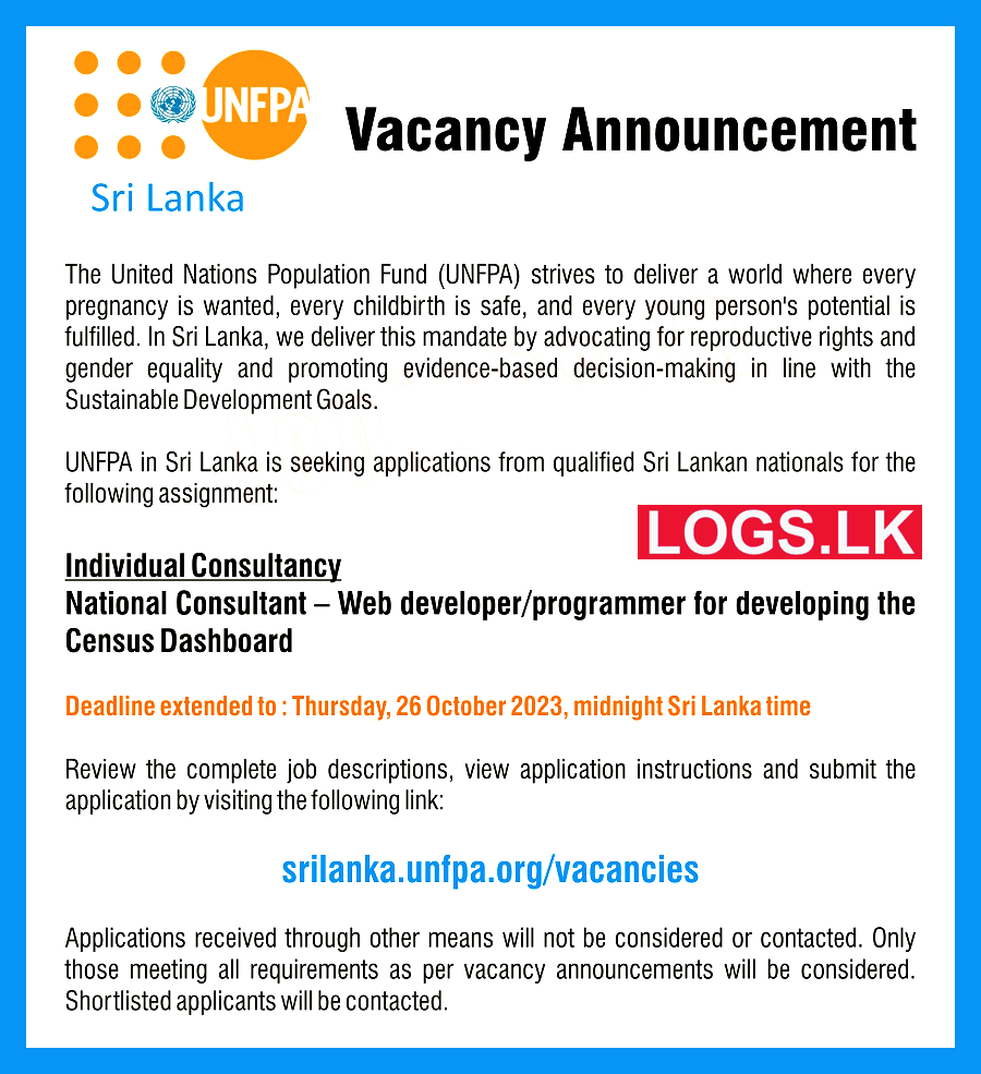 National Consultant - The United Nations Population Fund (UNFPA) Vacancies 2024 Application Form