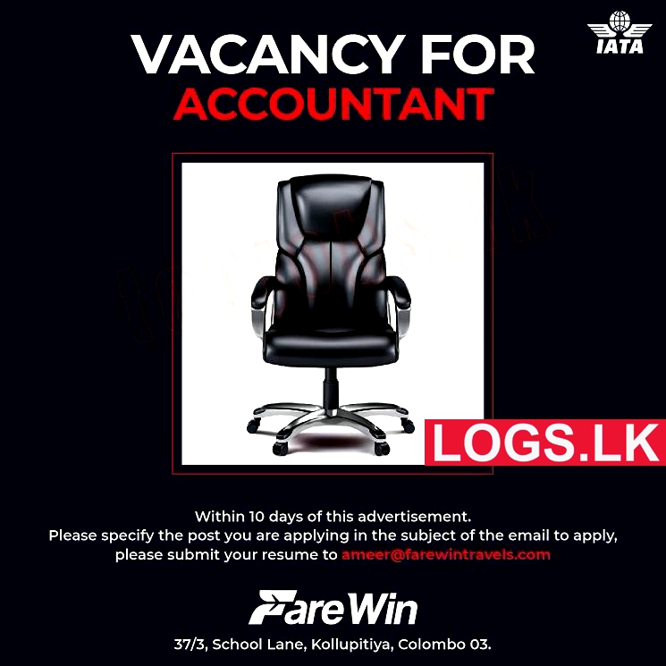 Accountant Job Vacancy at Farewin Travels (Pvt) Ltd Company