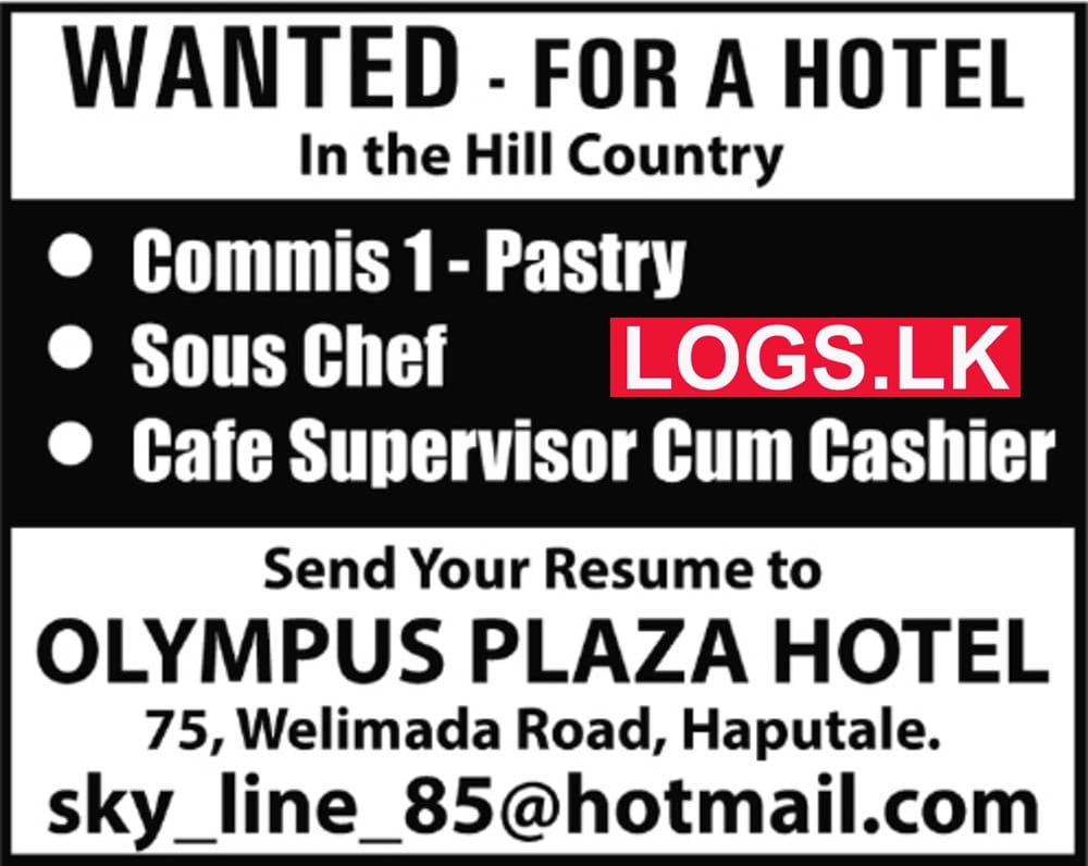 Hotel Job Vacancies at Olympus Plaza Hotel Job Vacancy in Sri Lanka