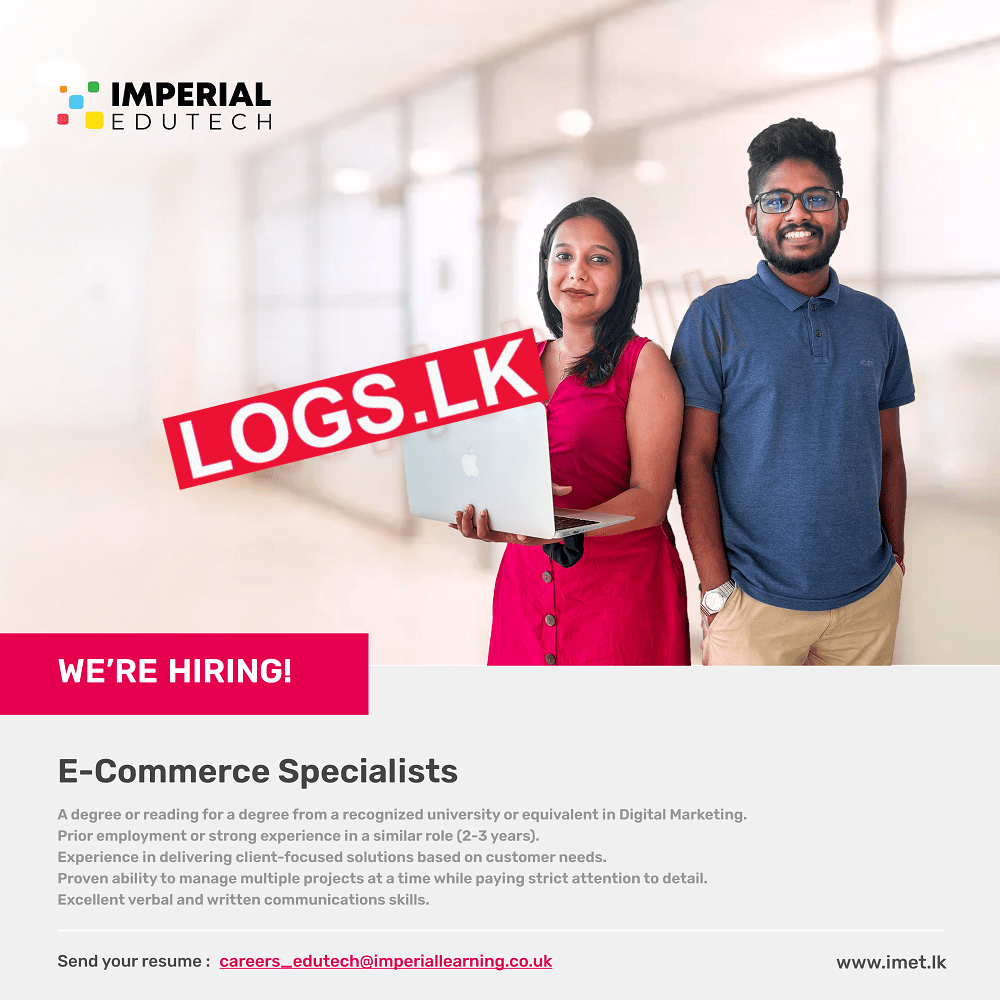 E-Commerce Specialists Vacancies at Imperial Edutech (Pvt) Ltd Job Vacancies