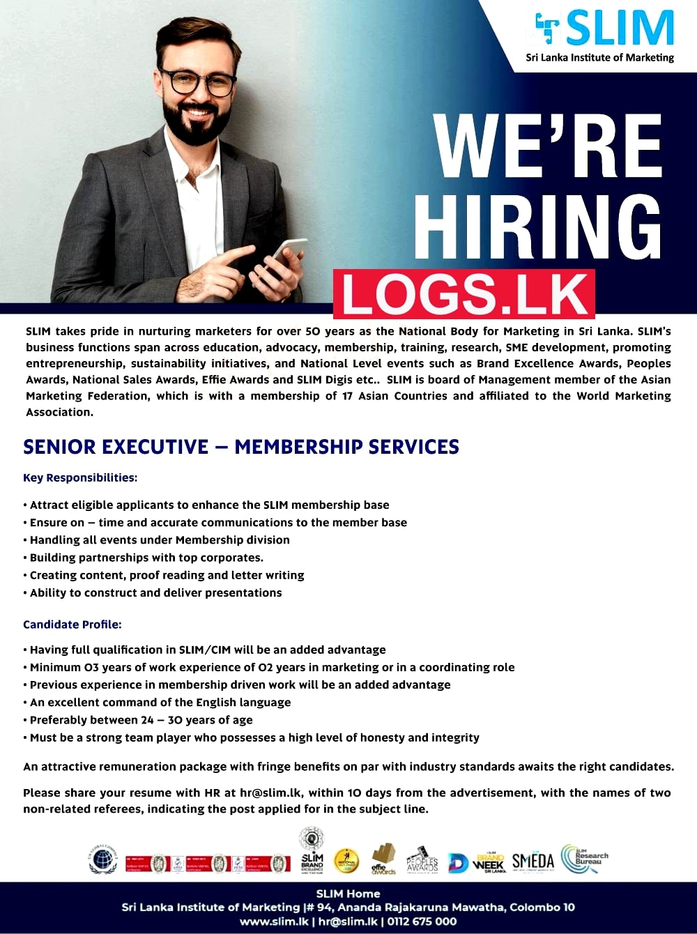 Senior Executive Job Vacancy at Sri Lanka Institute of Marketing Job Vacancies