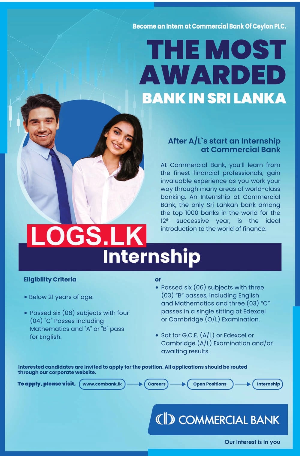 Commercial Bank Internship Opportunities 2023 for School Leavers Apply Online
