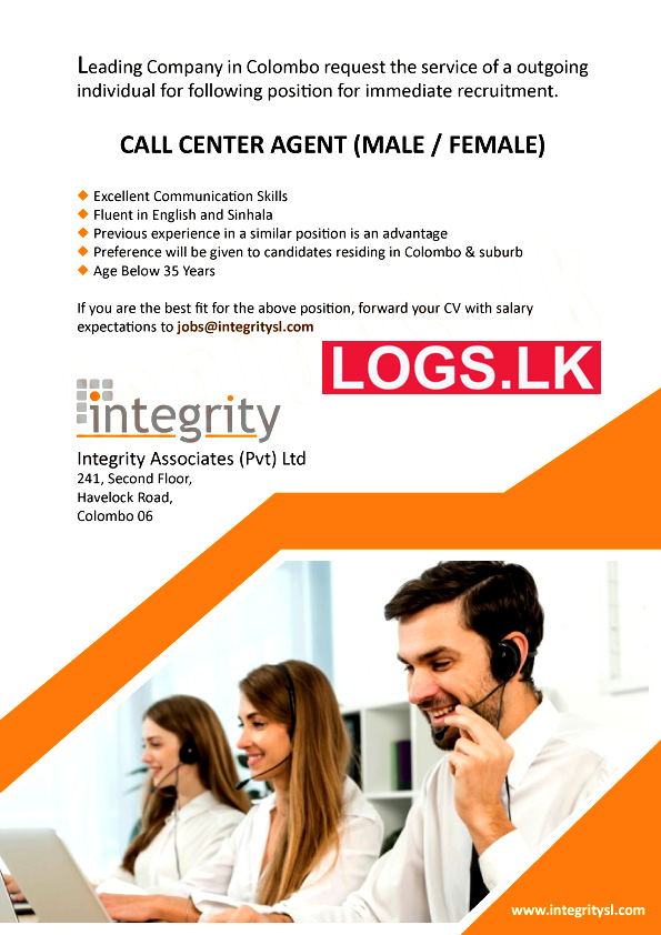 Call Center Agent Job Vacancy at Integrity Associates (Pvt) Ltd Jobs Application