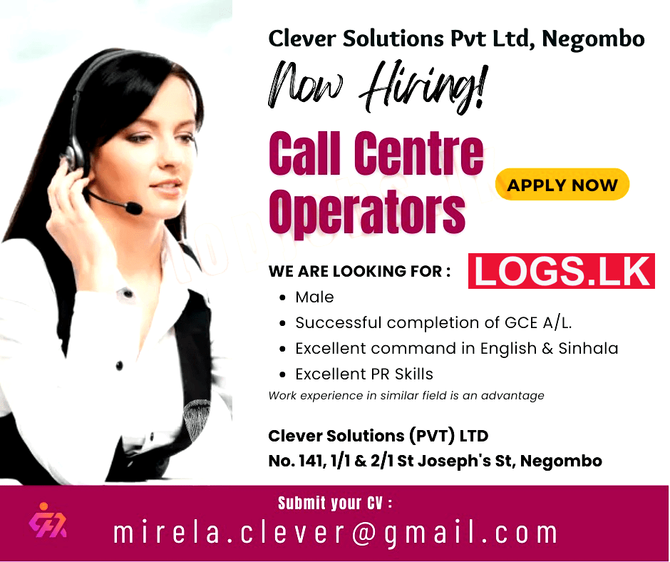 Call Centre Operators Job Vacancies at Clever Solutions (Pvt) Ltd Job Vacancy