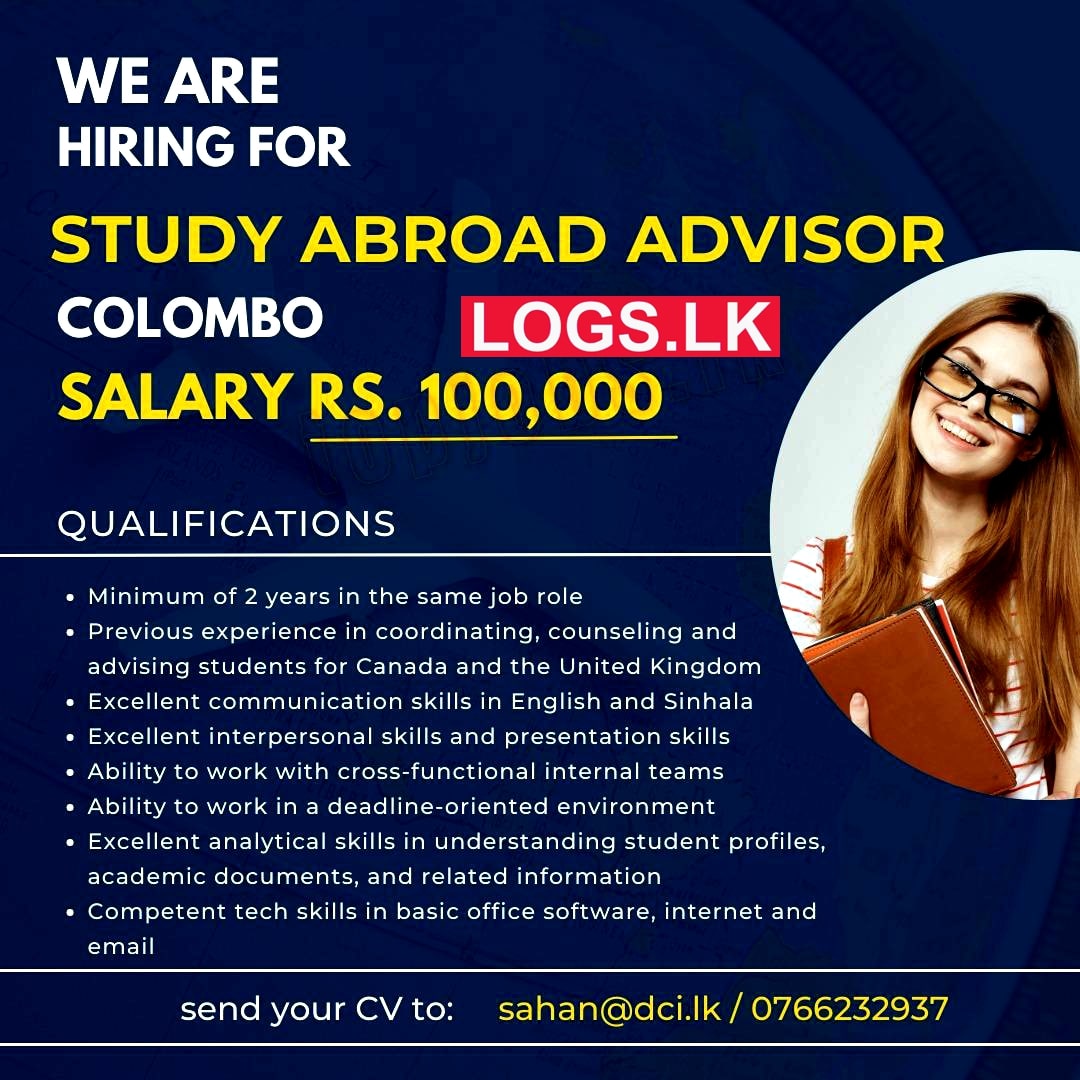 Study Abroad Advisor Vacancy at DCI Recruitment Sri Lanka