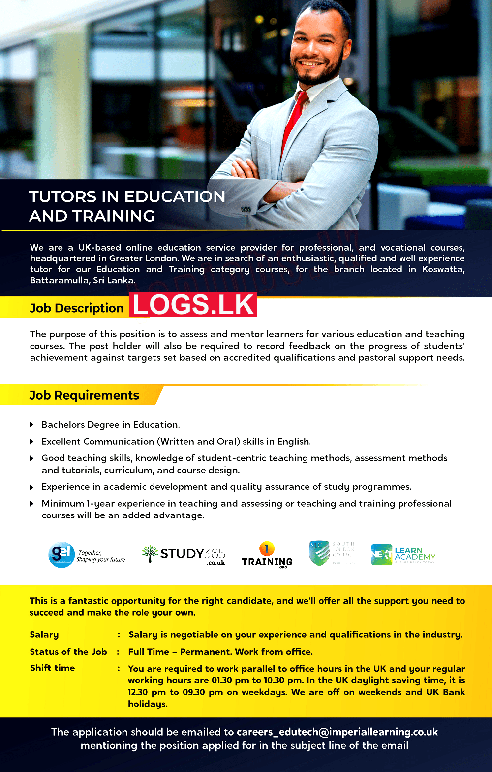 Tutors in Education and Training Vacancy at Imperial Learning Ltd Job Vacancies