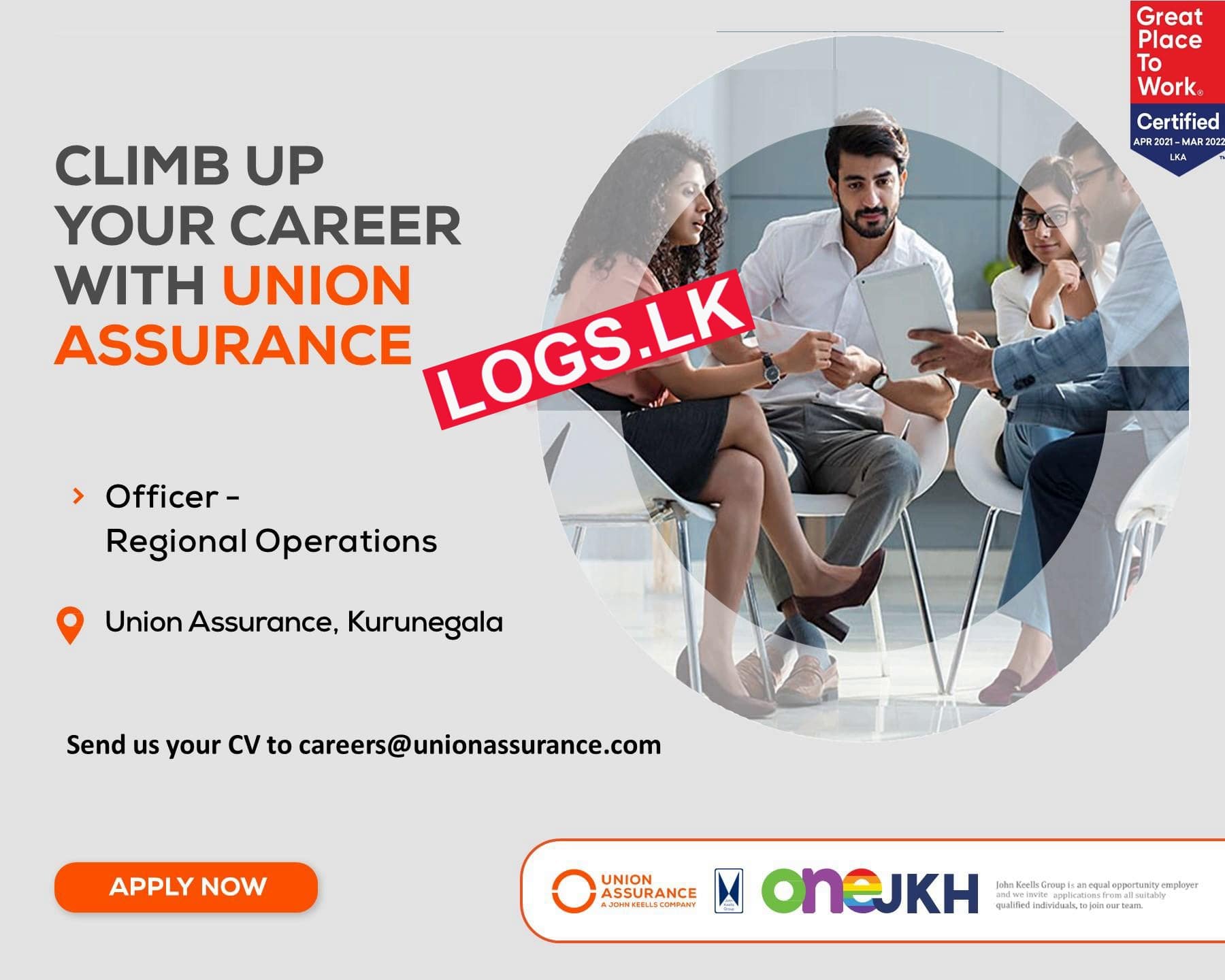 Officer Job Vacancy at Kurunegala Union Assurance Sri Lanka Jobs