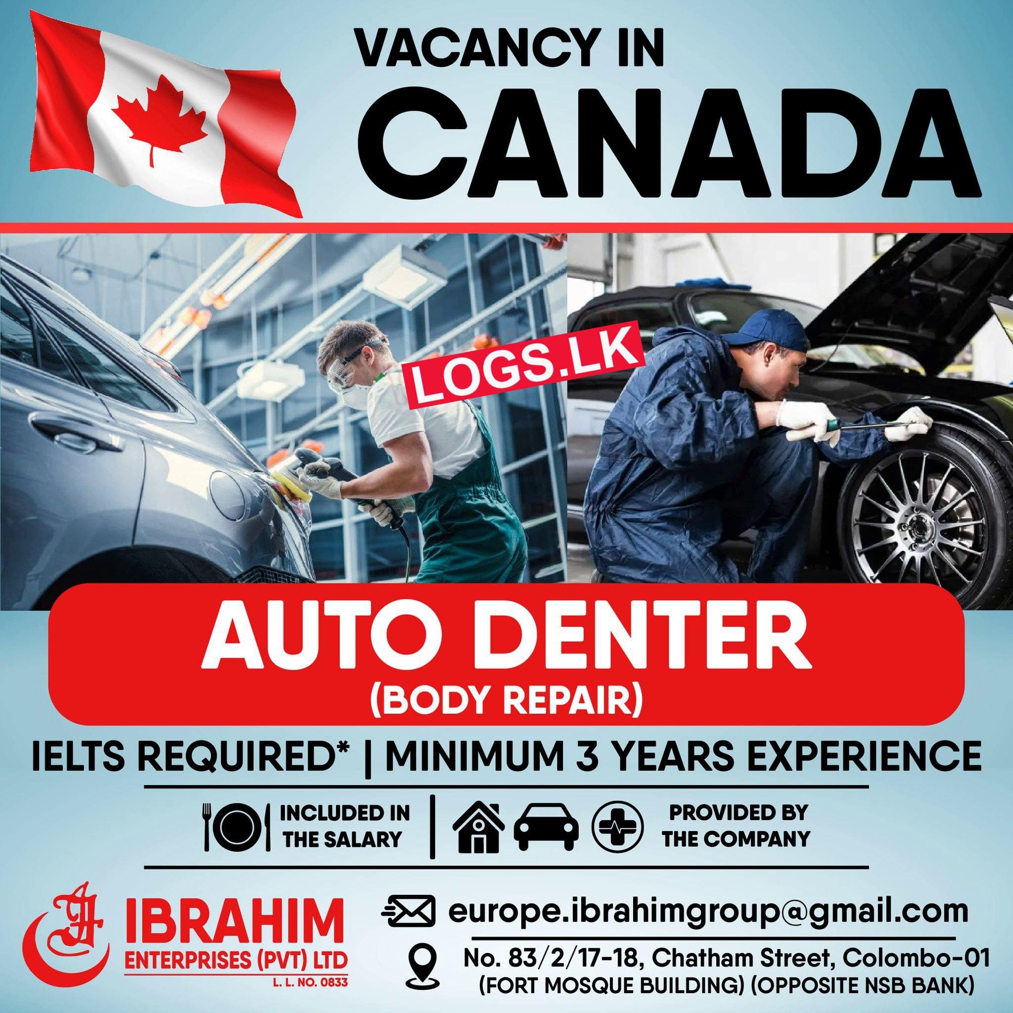 Auto Denter Job Vacancy at Ibrahim Enterprises Canada Job Vacancies