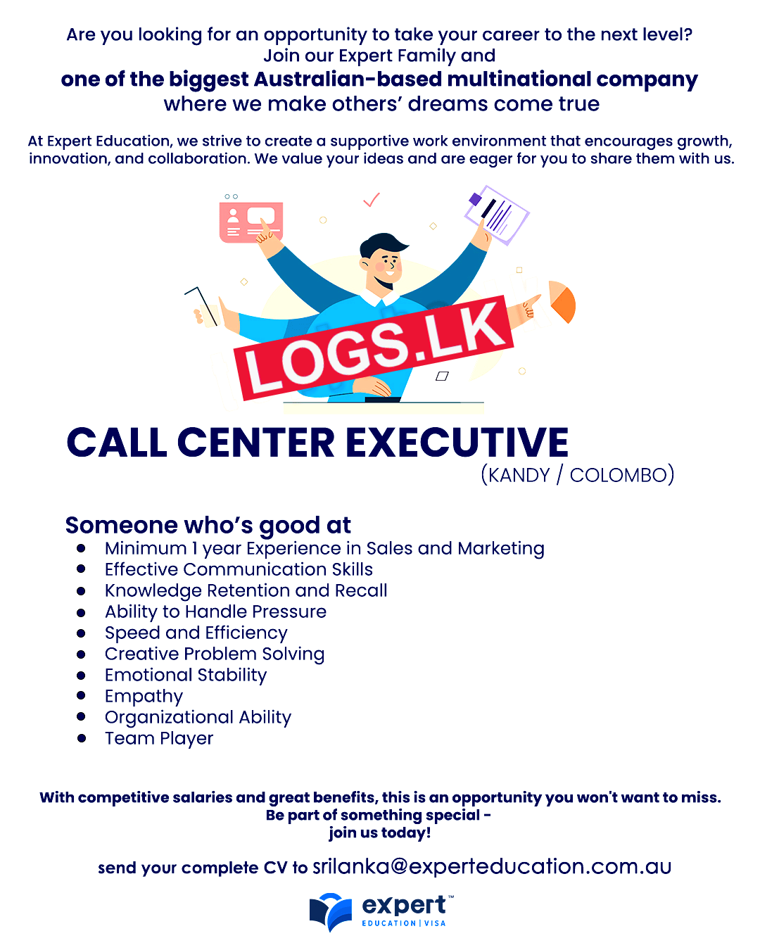 Call Center Executive Job Vacancy Expert Education and Visa Services Job Vacancies