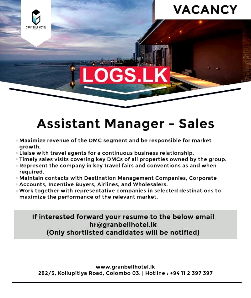 Assistant Sales Manager Job Vacancy at Granbell Hotel Colombo Job Vacancies in Sri Lanka