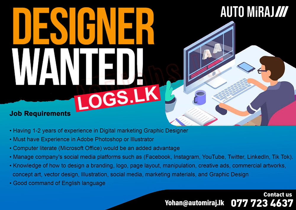 Designer Job Vacancy at Auto Miraj Motor Co. (Pvt) Ltd Application, Details Download