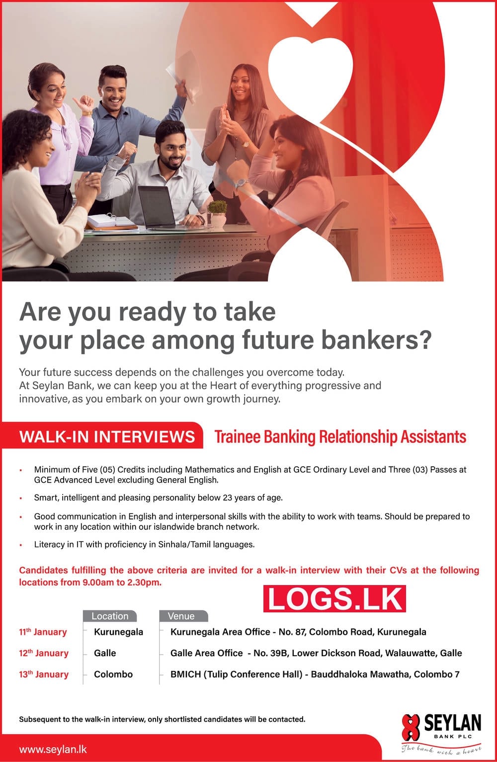 Seylan Bank Trainee Vacancies 2023 Application Form, Details Download