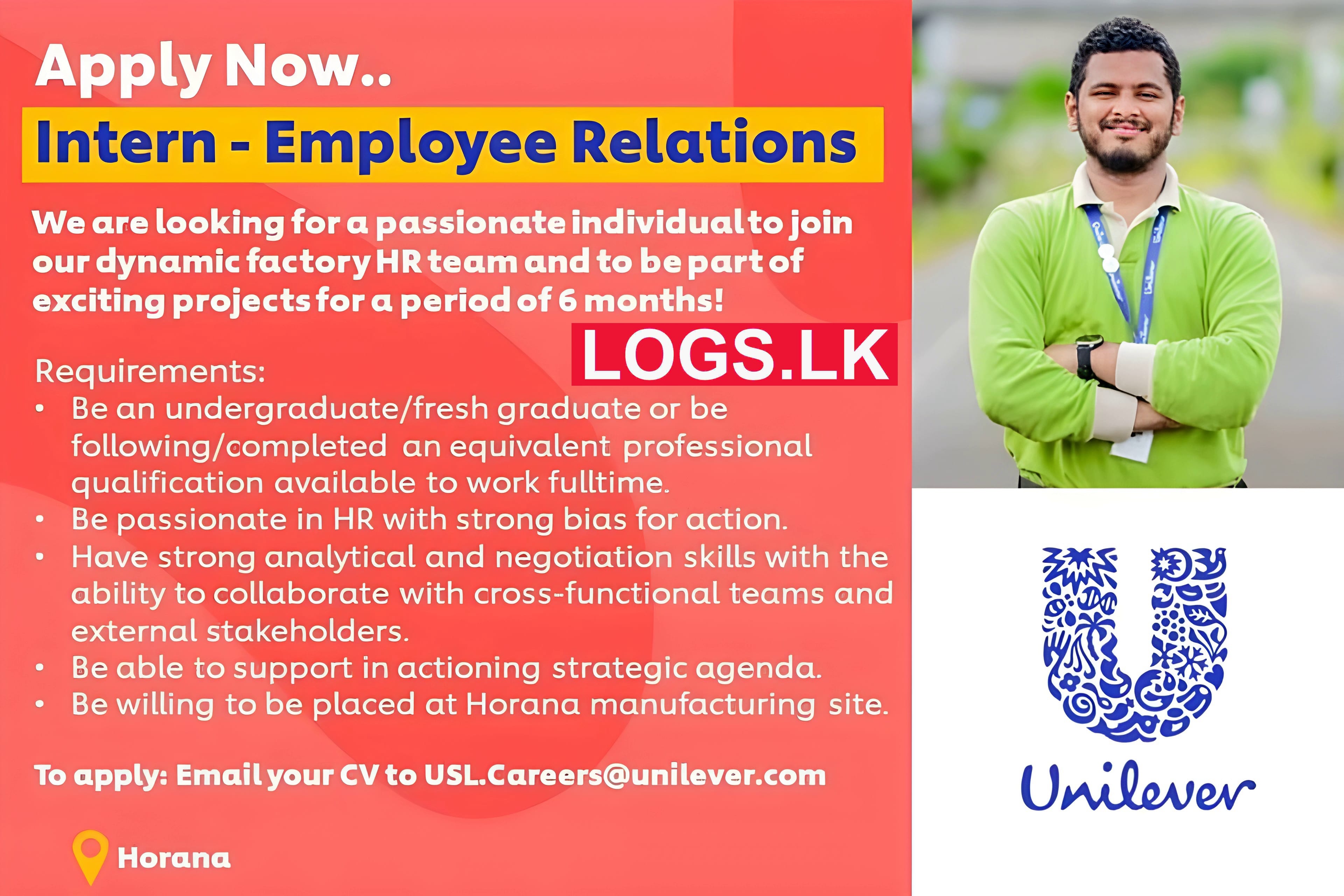 Unilever Internship 2023 in Sri Lanka Details, Application Form Download