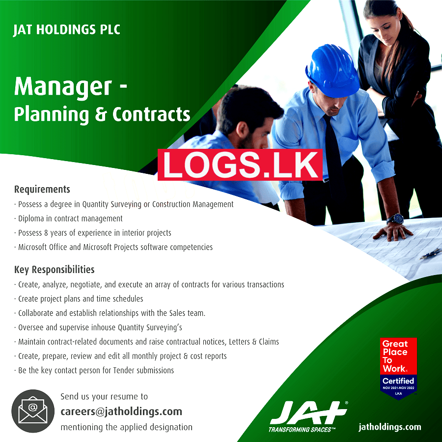 Manager - Planning & Contracts - JAT Holdings Vacancies 2023 Application Form, Details Download