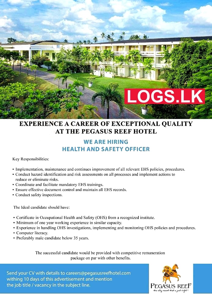 Health & Safety Officer Job Vacancy at Pegasus Reef Job Vacancies in Sri Lanka