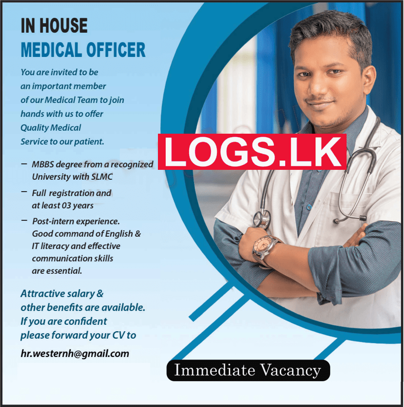 Medical Officer Job Vacancy at Western Hospital (Pvt) Ltd Job Vacancies in Sri Lanka
