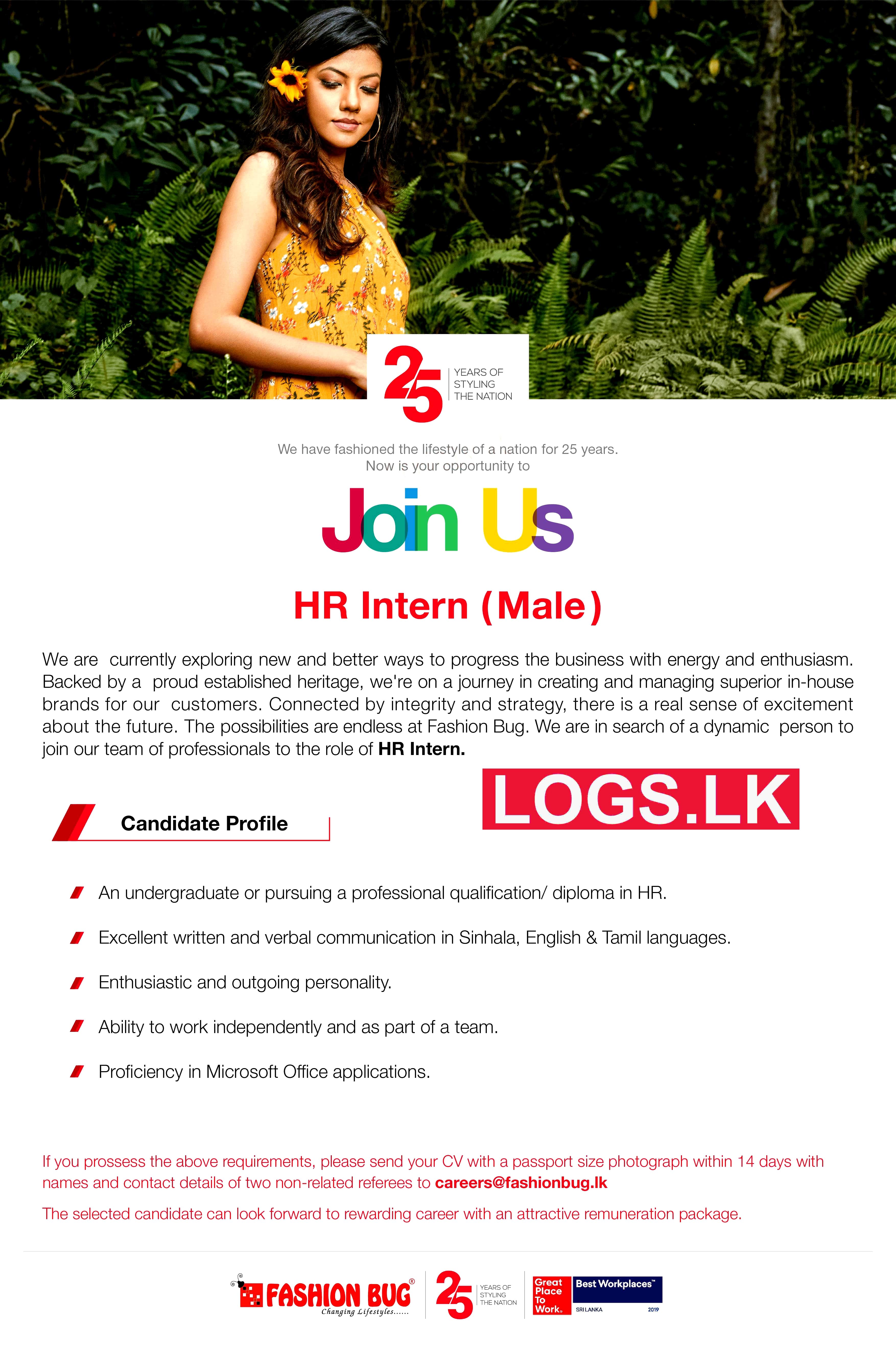 HR Intern Job Vacancy at Fashion Bug (Pvt) Ltd Job Vacancies in Sri Lanka