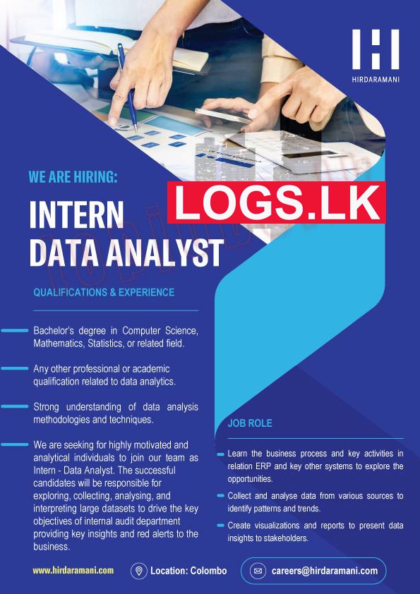 Data Analyst Intern Job Vacancy at Hirdaramani Apparel Company Job Vacancies