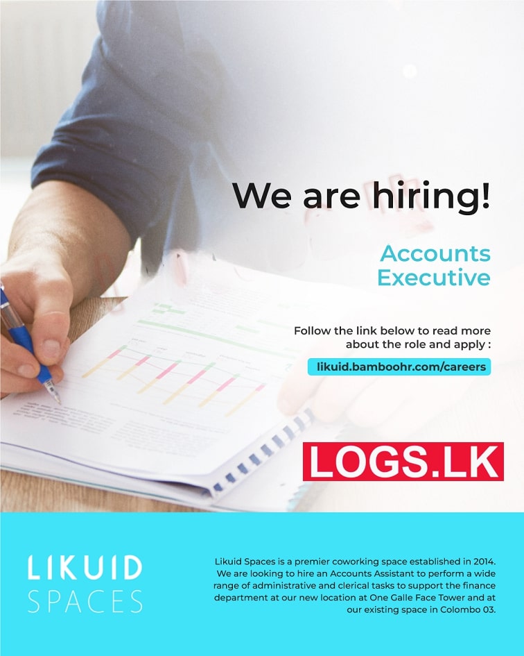 Accounts Executive Job Vacancy at Likuid Spaces Sri Lanka Job Vacancies