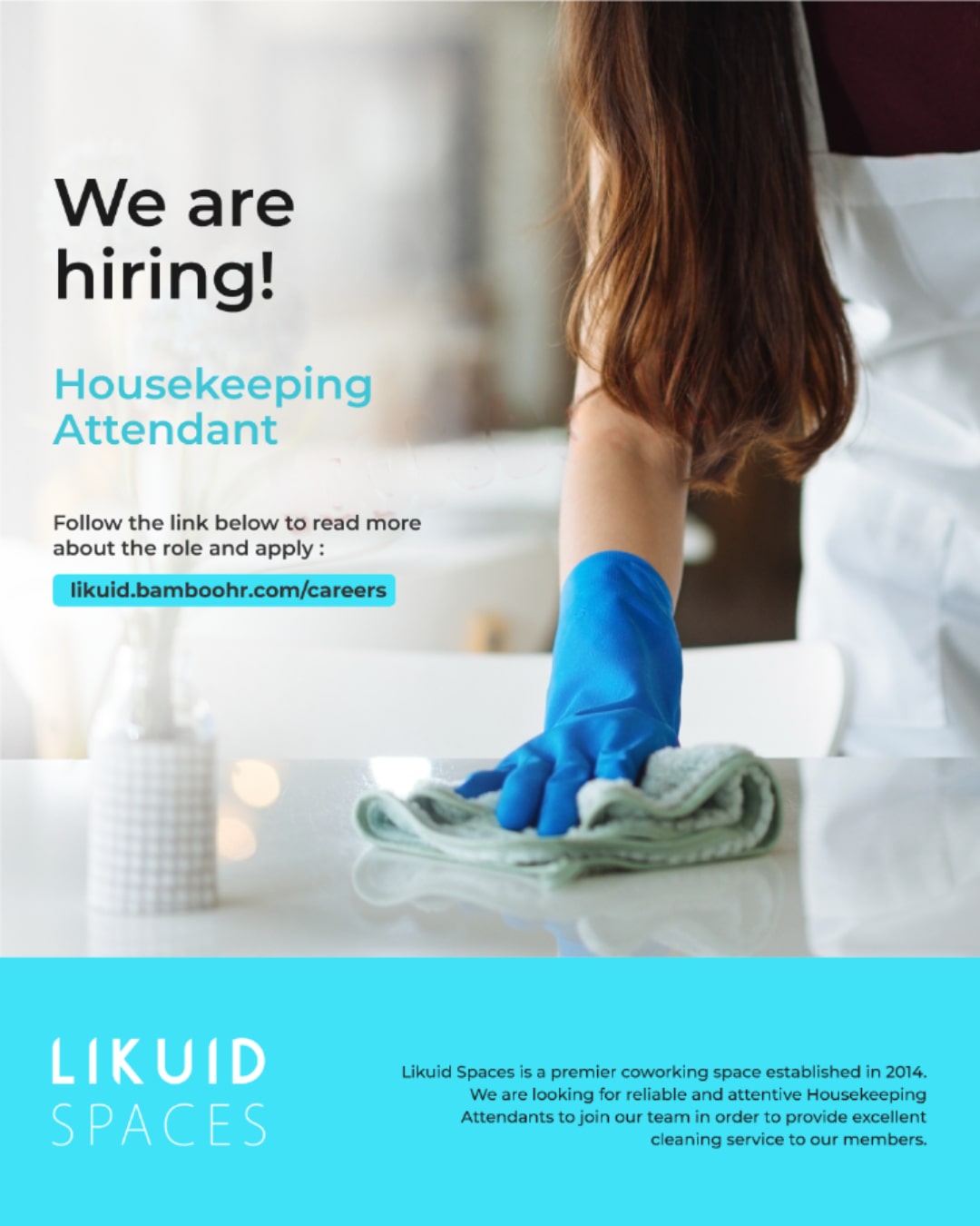 Housekeeping Attendant Job Vacancy at Likuid Spaces Job Vacancies