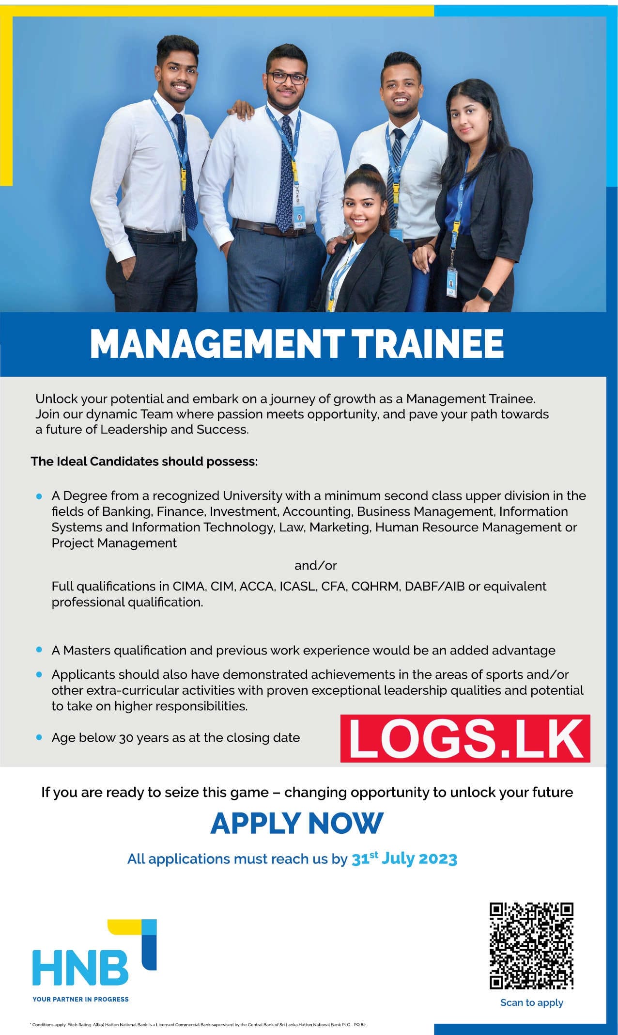 Management Trainee Job Vacancies at HNB Bank in Sri Lanka Apply Online