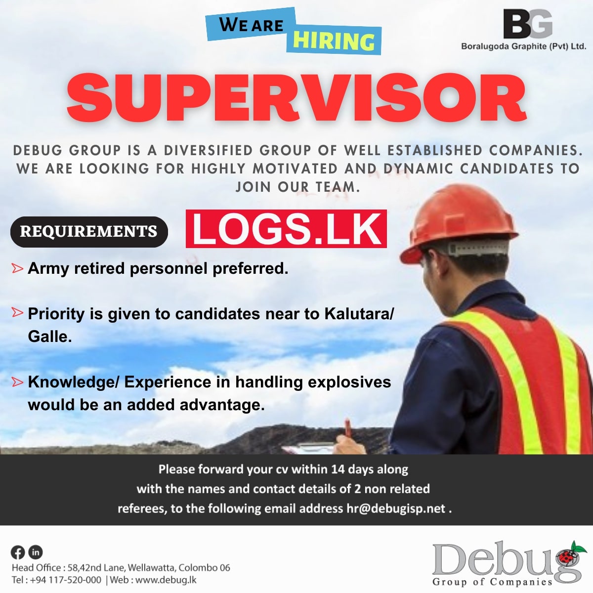 Supervisor Job Vacancy in Debug Group of Companies Job Vacancies in Sri Lanka
