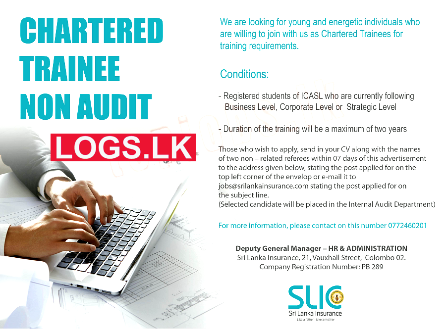 Chartered Trainee Non Audit Job Vacancy at Sri Lanka Insurance Job Vacancies