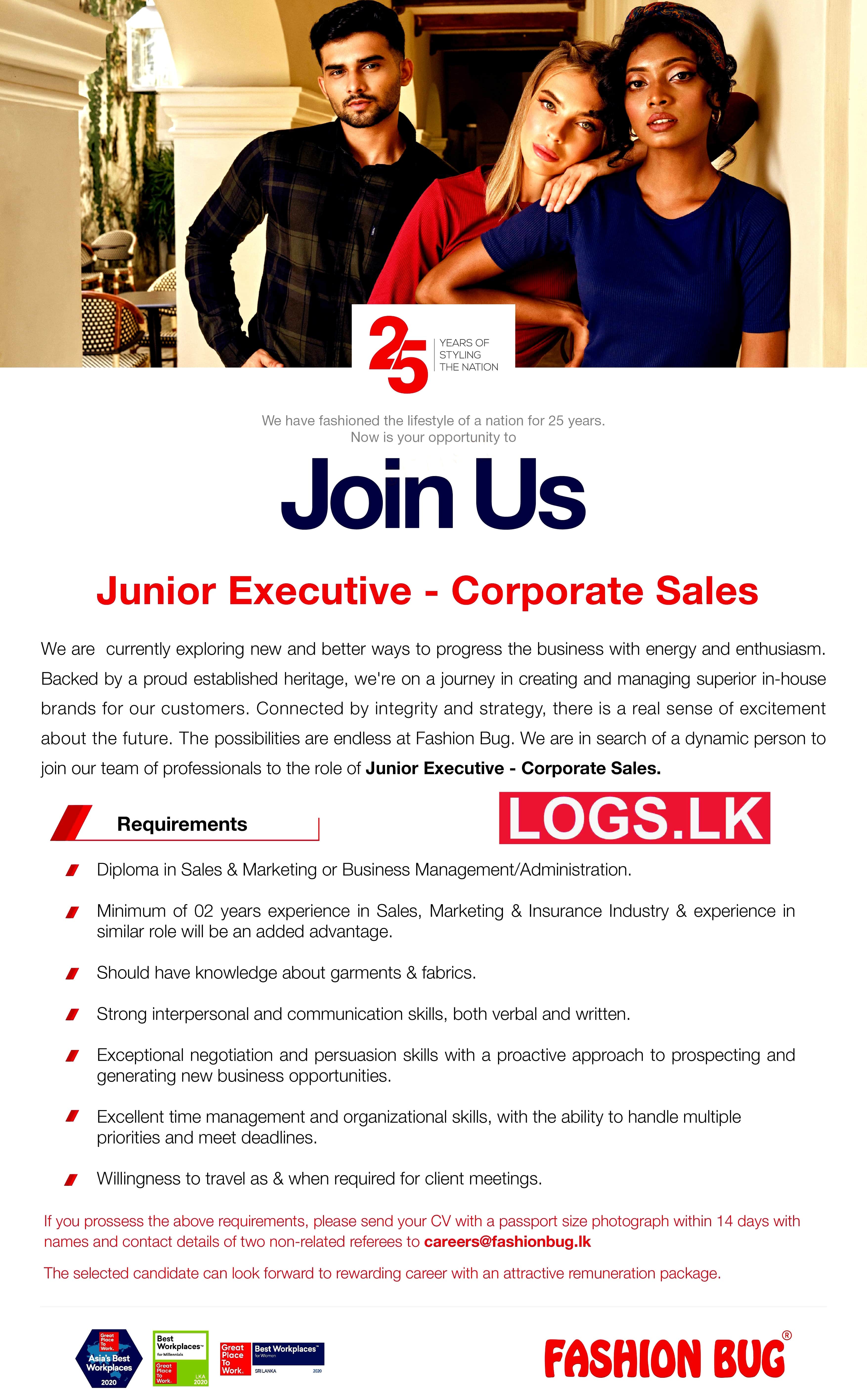 Junior Executive Corporate Sales - Fashion Bug Vacancies 2024 Application Form, Details Download