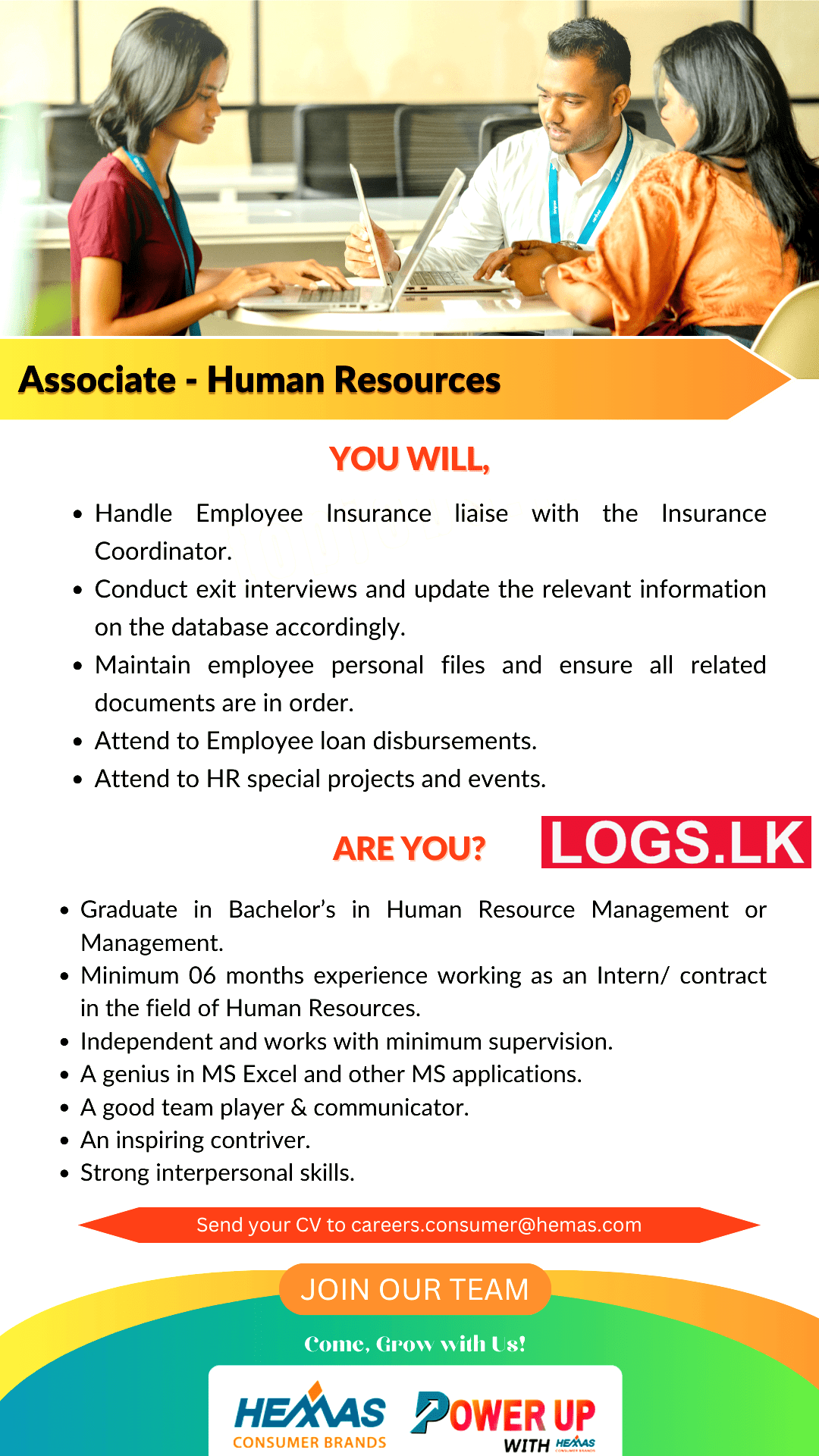 Human Resources Associate - Hemas Job Vacancies 2024 Application Form, Details Download