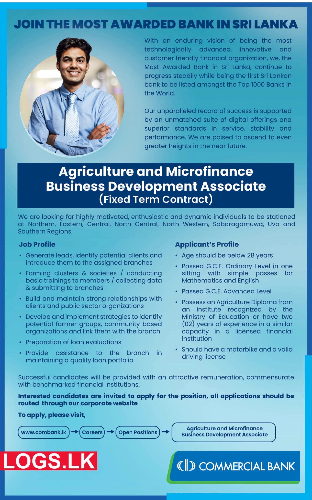 Business Development Associate - Commercial Bank Vacancy 2024 in Sri Lanka